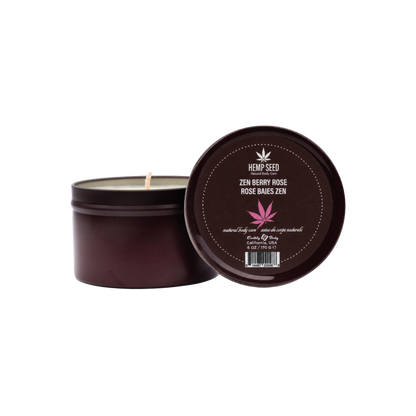 Hemp Seed Massage Candle