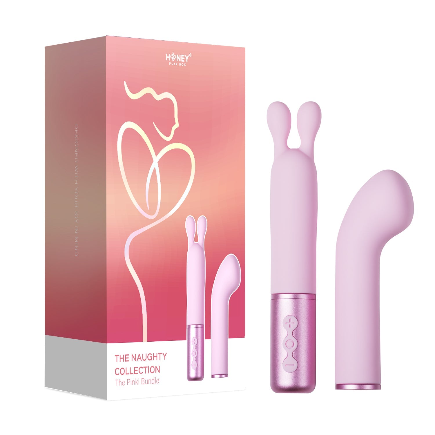 The Naughty Collection - Interchangeable Heads Vibrator, Toys   – shown in product photo,  